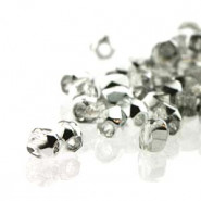 True2™ Czech Fire polished faceted glass beads 2mm - Crystal labrador